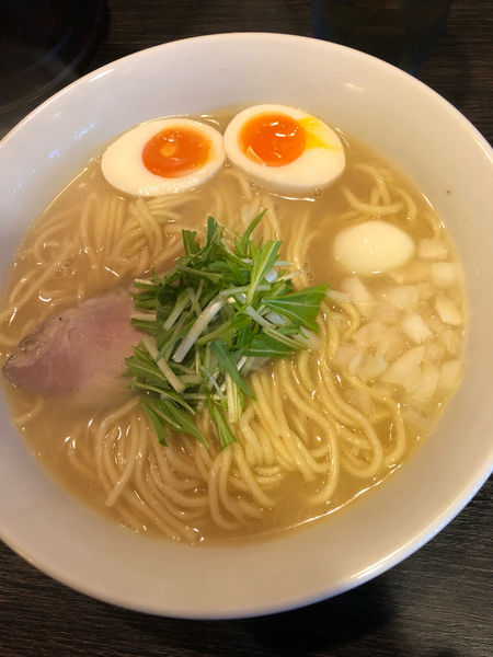 「味玉鶏白湯そば（大盛）」@浮浪雲の写真