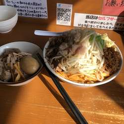 まぜそば+味玉+小ライス