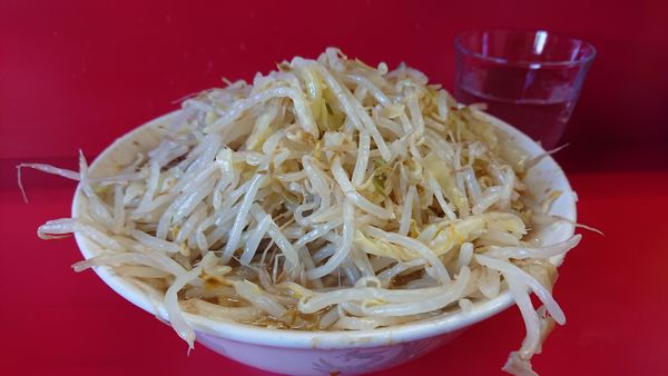 「小ラーメン（600円）ニンニクアブラカラメ」@ラーメン二郎 三田本店の写真