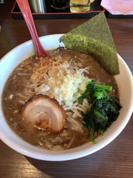 「黒とんこつラーメン 840円」@らーめん神月 小倉町店の写真