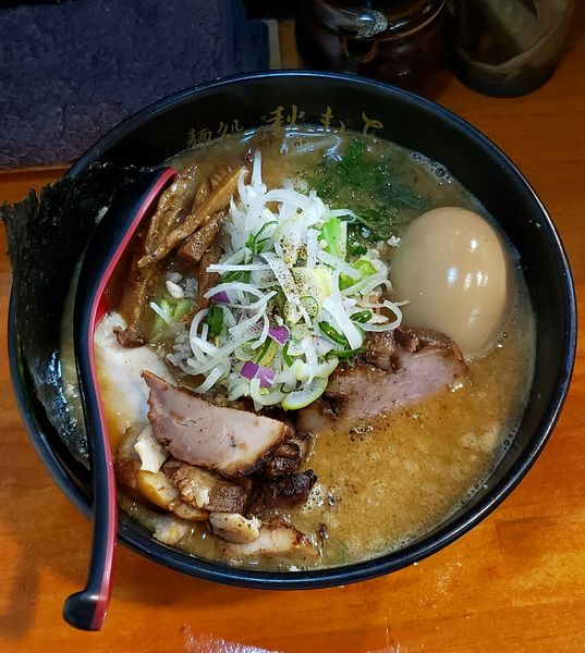 「味噌ラーメン(豚鶏白湯×手揉み太麺ver.)」@麺処 秋もとの写真