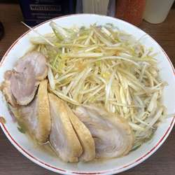 らーめん小、ぶたとねぎトッピング