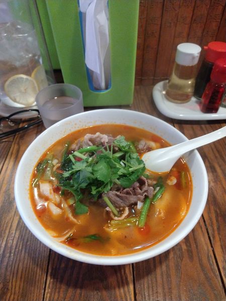 「水煮羊肉麵　980円」@中華第一家 杜記の写真