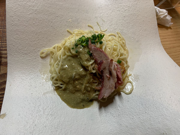 「替え玉　牡蠣のソース」@芛堂寺の写真