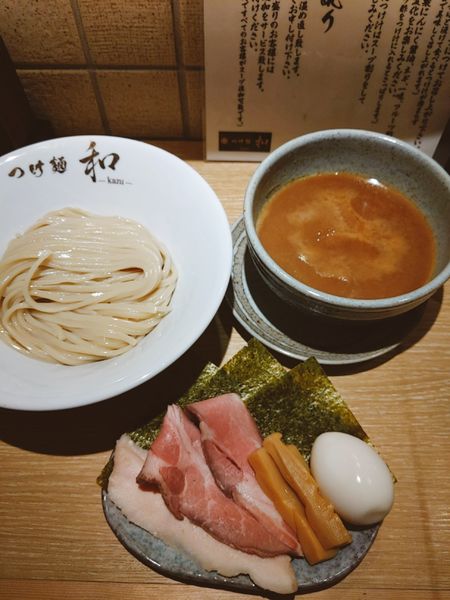 「特製つけ麺　並」@つけ麺 和 仙台駅東口店の写真