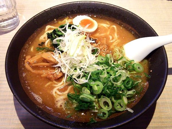 「肉味噌そば大盛+九条ネギ」@麺や鐙壱番の写真