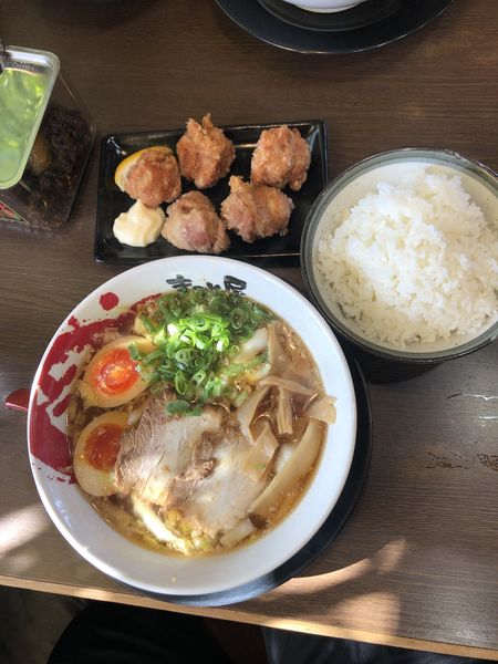 「鶏じゃんラーメン　煮卵」@ラーメンまこと屋 イオン上郡ショッピングセンター店の写真