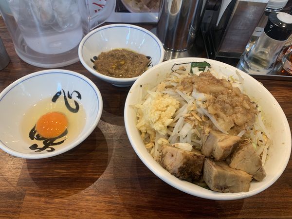 「汁無しそば」@雷 北松戸本店の写真