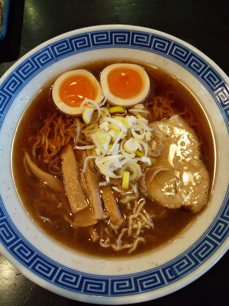 「中華そば(味玉付き)」@豆天狗 本店の写真