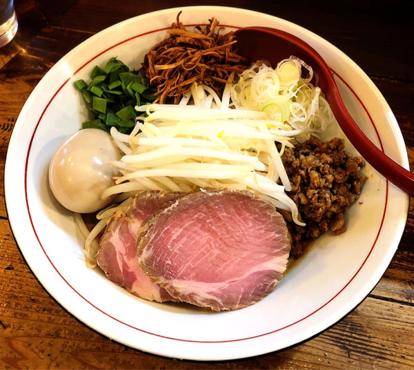 「【昼限定】味噌まぜそば(並.味玉)」@東京味噌らーめん 鶉の写真