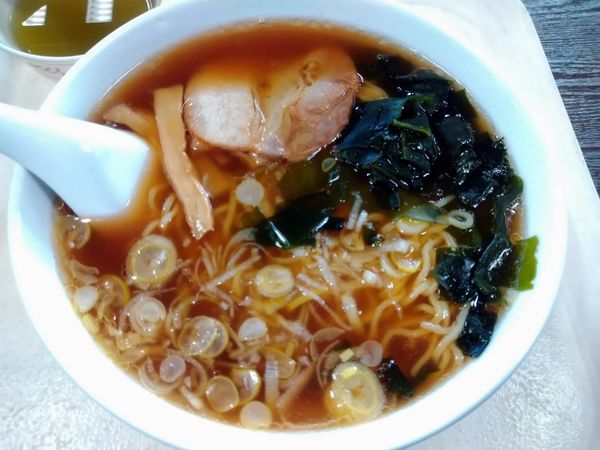 「醤油ラーメン　大盛り(４５０円)」@福島市庁舎東棟 9階展望食堂の写真