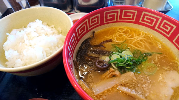 「【朝】朝ラーBセット」@九州じゃんがら 原宿1階店の写真