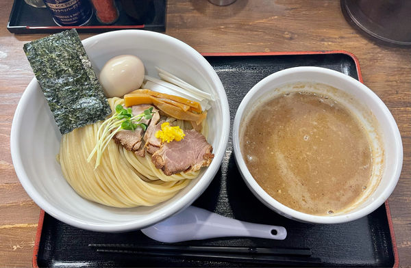 「味玉つけ麺＋大盛（100g）」@濃厚宗田つけめん 麺屋縁道の写真