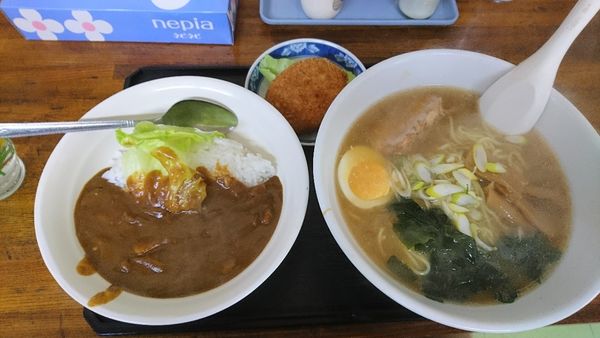 「ラーメン+ミニカレー650円」@香娘めんの写真