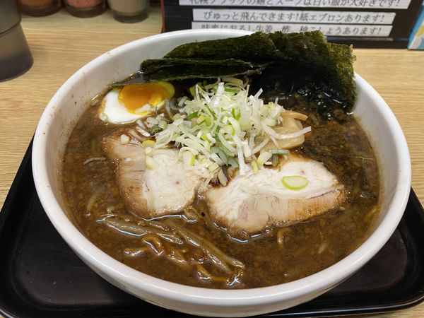 「札幌ブラック　海苔トピ（中細麺）」@いそのかづおの写真