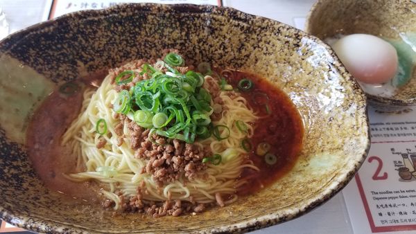 「汁なし担々麺　Excella　温玉トッピング」@中華そば くにまつ 松本店の写真
