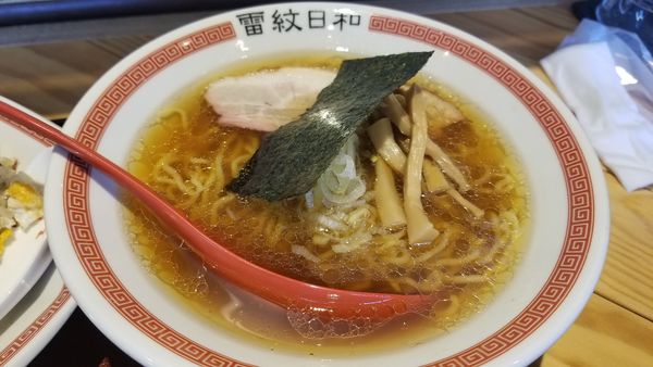 「赤雷紋　油多め」@中華そば 雷紋日和の写真