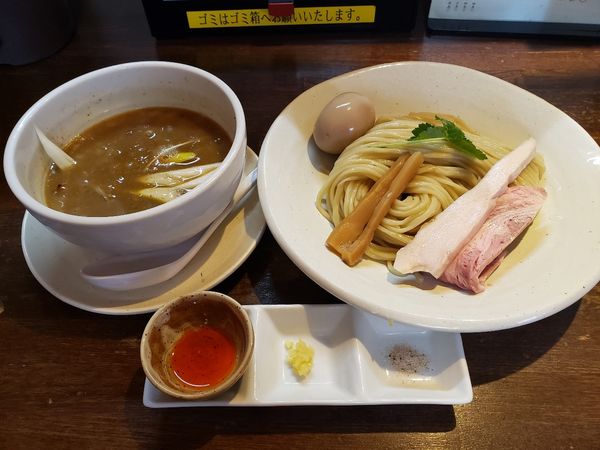 「味玉鶏搾りつけそば」@麺道 麒麟児の写真