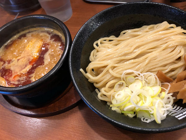 「烈火つけ麺（大盛り、4辛）」@烈火 庄内本店の写真