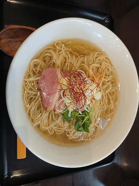 「鴨出汁ラーメン白大盛￥９２０」@麺屋 葵の写真