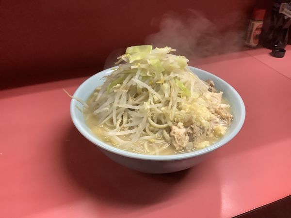 「小ラーメン、野菜少なめ、ニンニク多め」@ラーメン二郎 ひばりヶ丘駅前店の写真