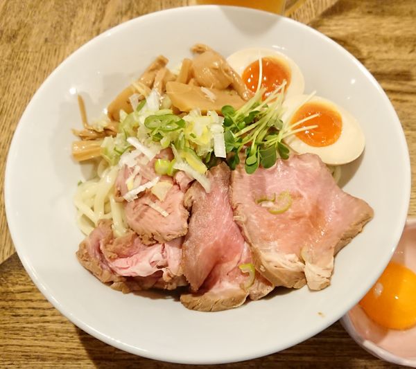 「油そば＋特増し＋生玉子＋YEBISU生」@燦燦斗の写真