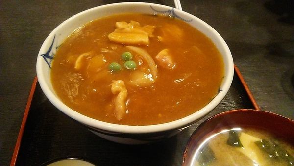 「カレー丼 850円」@そば処 稲廼家の写真