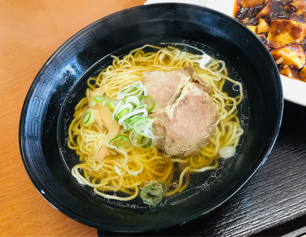「Ｂランチ(麻婆飯＋あっさり醤油らーめん)」@中国四川料理 天府仙臺の写真