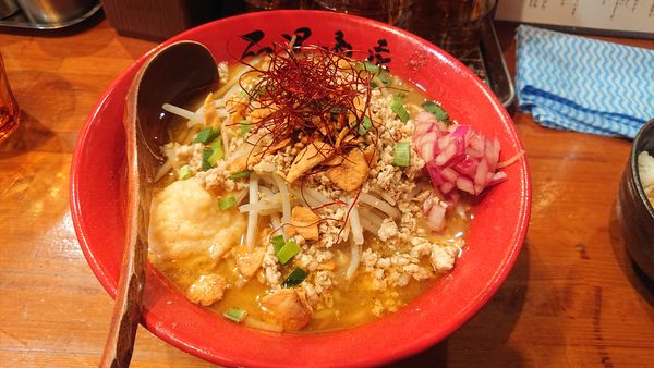 「ニンニクみそらーめん」@濃厚蟹みそラーメン 石黒商店の写真