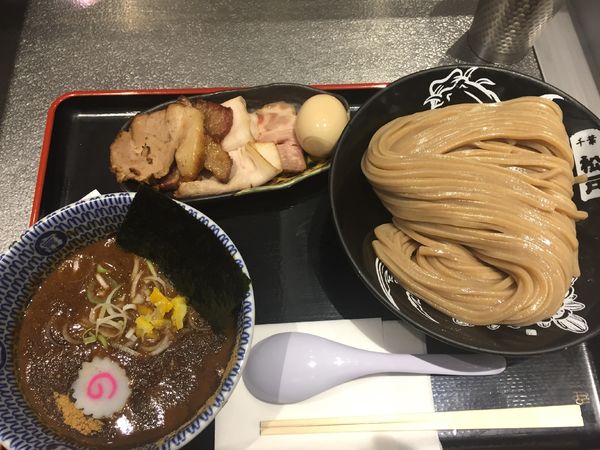 「濃厚つけめん 大(320g) 柏幻霜ポーク全部乗せ」@松戸富田麺絆の写真