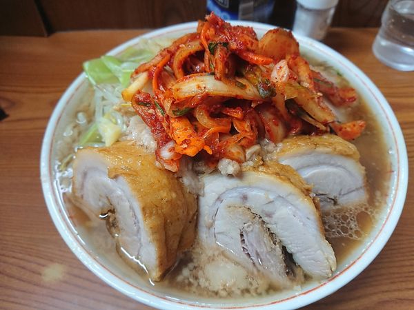 「小 豚 玉ねぎキムチ」@ラーメン二郎 亀戸店の写真