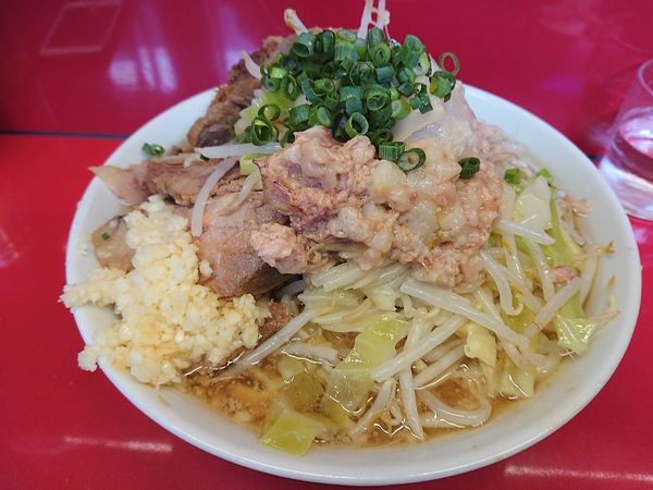 「小 豚増 青ネギ」@ラーメン二郎 西台駅前店の写真