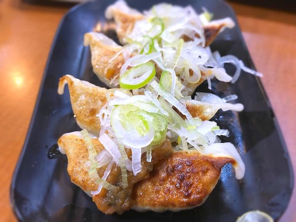 「ネギみそ焼餃子￥350」@大都会の写真