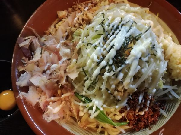 「【限定】そば。950円(大100円、700g)+生玉50円」@豚星。の写真