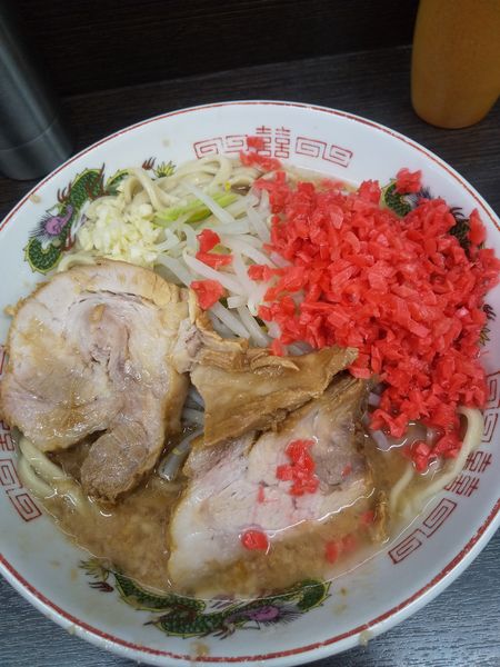 「小ラーメン750円(ニンニク少し・ヤサイ少なめ)紅生姜50円」@ラーメン二郎 川越店の写真