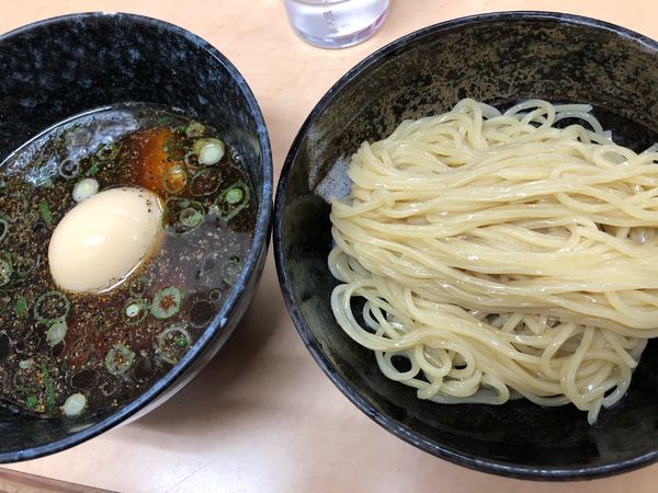「つけ麺700円(中太麺)、替玉150円(中太麺α)」@三谷製麺所の写真