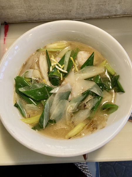 「炎の葱らーめん(海老塩味)」@麺割烹 亀壱の写真