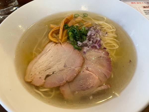 「鶏蕎麦（塩）750円」@鳥長水産の写真