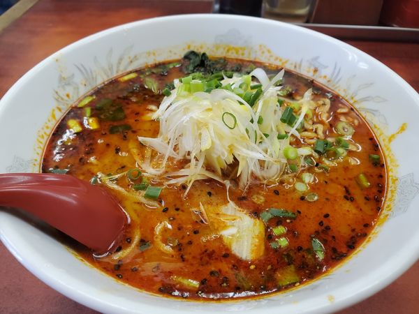 「味噌ドラごんラーメン８００円辛さドラゴン級」@らーめん ドラごんちの写真