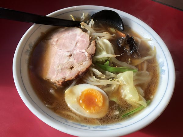 「野菜ラーメン（醤油）」@らーめん・ぎょうざ 福助の写真
