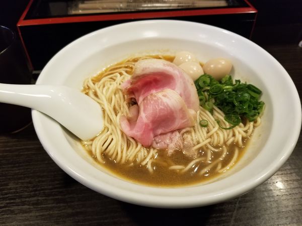 「オマール海老そばとホタテの和え玉」@灰汁中華 丿貫 福富町本店の写真