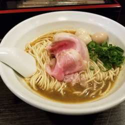 オマール海老そばとホタテの和え玉