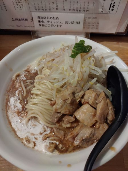 「褐色のコク味噌山賊麺(大盛)」@上州山賊麺 大大坊の写真