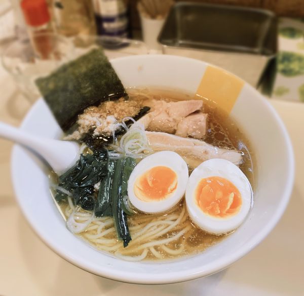 「三世代マニ駒ラーメン（￥950）」@塩生姜らー麺専門店 MANNISH 浅草店の写真