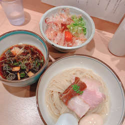 味玉つけ麺　卵かけご飯