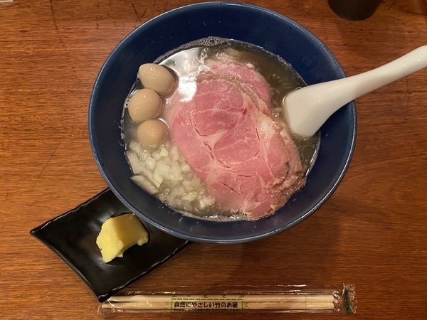 「煮干蕎麦 肉うずらバター増し」@麺処 にぼし香 横浜店の写真