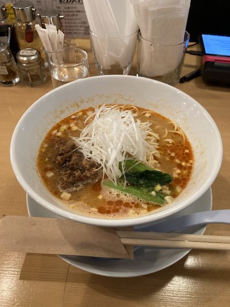 「白ごま坦々麺・大（８７０円）　２辛」@担々麺くろおにの写真