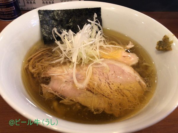 「塩ラーメン(850円)」@自家製手もみ麺 鈴ノ木の写真