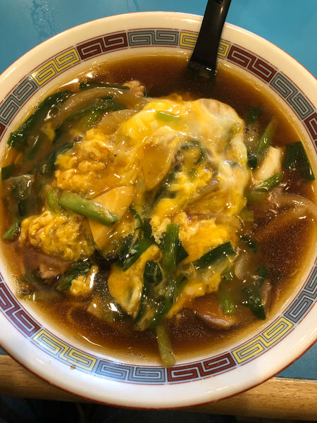 「ニラ玉そば」@やじ満の写真