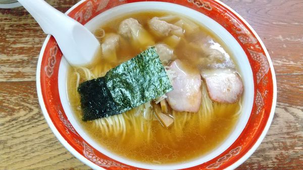 「ワンタンメン1120円」@支那ソバ かづ屋の写真